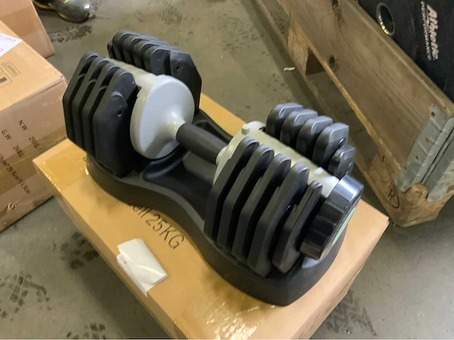 Athletic performance set verstelbare dumbbells 2,5kg t/m 25kg krachtstation - afbeelding 1 van  7