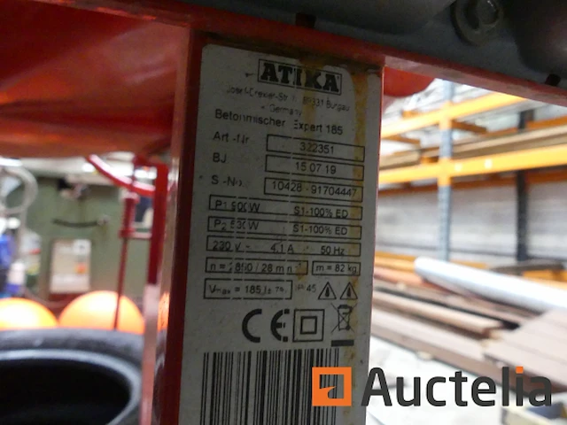 Atika expert 185 elektrische betonmixer - afbeelding 10 van  10