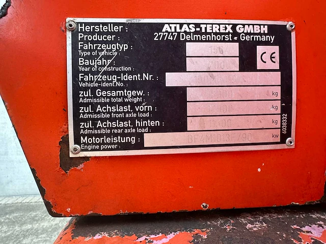 Atlas - 2000 - 1504m - banden graafmachine - afbeelding 50 van  55