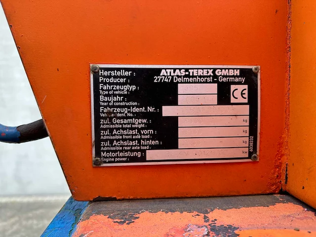 Atlas - 2005 - terex - banden graafmachine - afbeelding 57 van  61