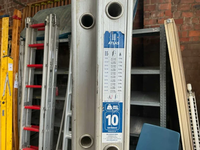 Atlas 2 delige schuifladder - afbeelding 4 van  4