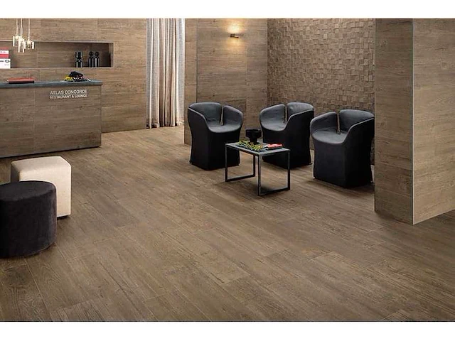Atlas concorde axi brown chestnut mat 22,5x90 cm tegel 18,22 m² - afbeelding 8 van  10