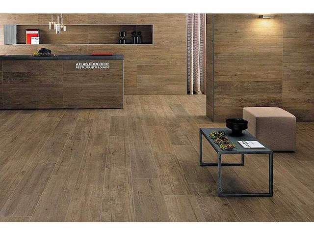Atlas concorde axi brown chestnut mat 22,5x90 cm tegel 18,22 m² - afbeelding 9 van  10