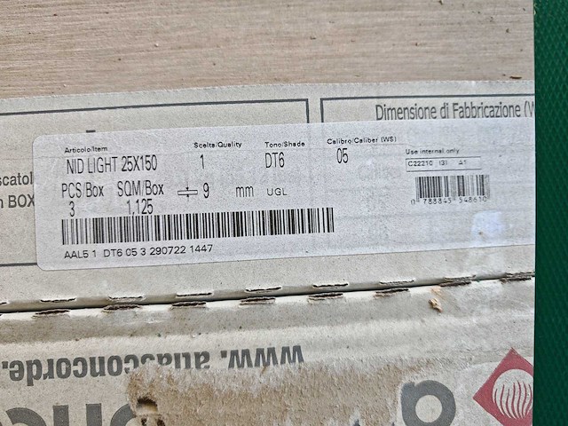 Atlas concorde nid light mat 25x150 cm tegel 22,5 m² - afbeelding 6 van  9