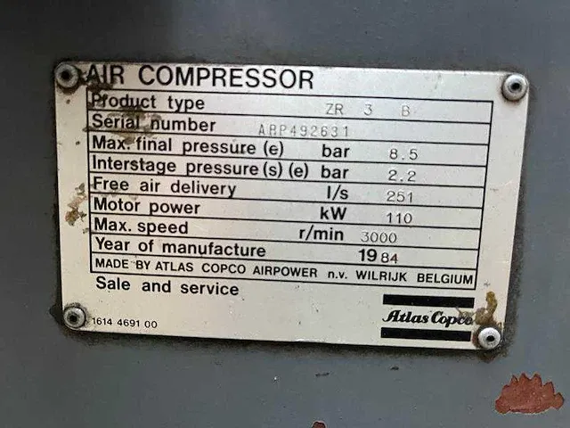 Atlas copco - zr 3 b - air compressors - afbeelding 2 van  3