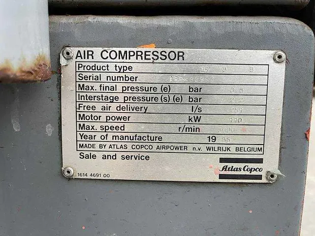 Atlas copco - zr 3 b - air compressors - afbeelding 3 van  3