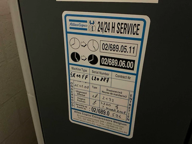 Atlas copco gx11ff hogedrukcompressor - afbeelding 6 van  9