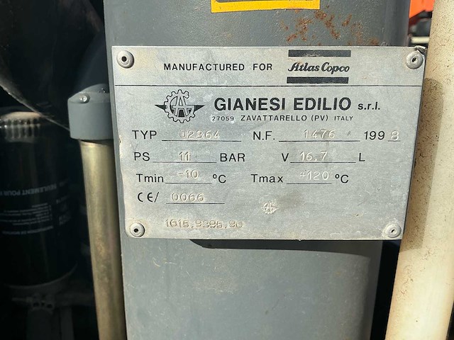 Atlas copco xas 46 / xahs 36 deutz f2m 1011 mobiele schroefcompressor - afbeelding 3 van  20