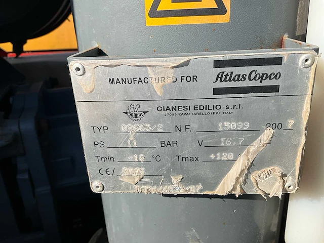 Atlas copco xas 97 02663/2 luchtcompressor - afbeelding 3 van  16