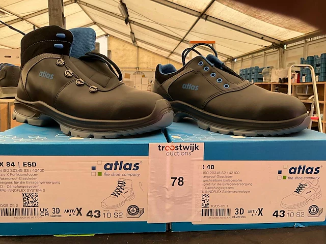 Atlas. veiligheid werkschoenen. (2x) - afbeelding 1 van  3