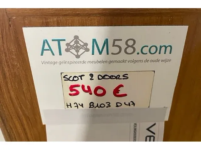 Atom 58 slot 2doors kast - afbeelding 5 van  5