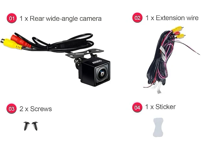 Atoto ac-hd02lr 720p achteruitkijkcamera - afbeelding 2 van  5