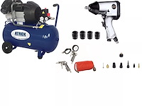 Atrox ay676 dubbelcilinder-compressorset - afbeelding 2 van  4