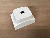 Attema k40 wandcontactdoos rj-45 / isdn wit (100x) - afbeelding 1 van  4