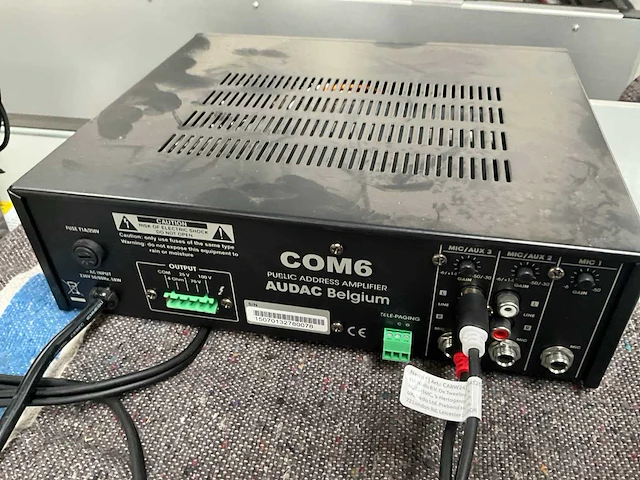 Audac com6 amplifier - afbeelding 4 van  5