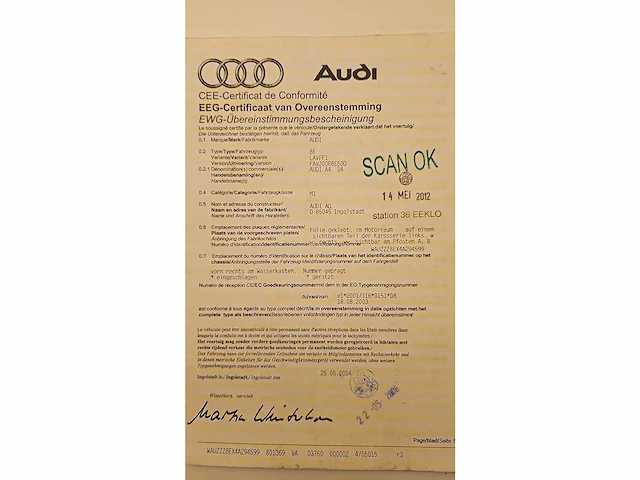 Audi - a4 - 8e - car - 2003 - afbeelding 11 van  11