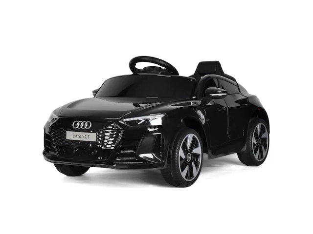 Audi e-tron gt elektrische kinderauto 12v - 1 tot 4 jaar - zwart - afbeelding 1 van  6