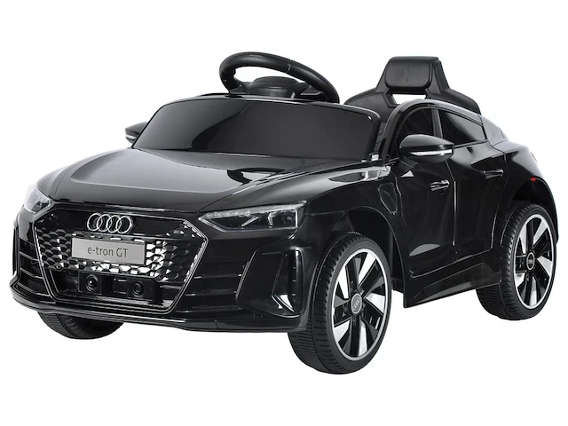 Audi e-tron gt elektrische kinderauto 12v - 1 tot 4 jaar - zwart - afbeelding 1 van  2