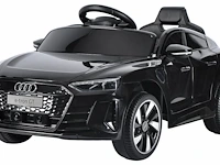 Audi e-tron gt elektrische kinderauto 12v - 1 tot 4 jaar - zwart - afbeelding 1 van  2