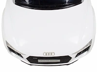 Audi r8 spyder elektrische kinderauto 12v - wit - afbeelding 3 van  13