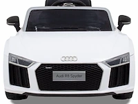 Audi r8 spyder elektrische kinderauto 12v - wit - afbeelding 4 van  13