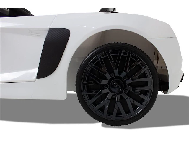 Audi r8 spyder elektrische kinderauto 12v - wit - afbeelding 7 van  13