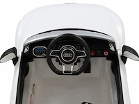 Audi r8 spyder elektrische kinderauto 12v - wit - afbeelding 8 van  13
