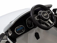Audi r8 spyder elektrische kinderauto 12v - wit - afbeelding 9 van  13
