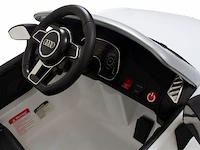 Audi r8 spyder elektrische kinderauto 12v - wit - afbeelding 11 van  13