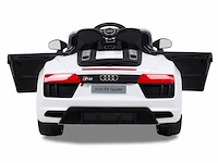Audi r8 spyder elektrische kinderauto 12v - wit - afbeelding 12 van  13