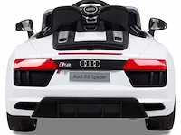 Audi r8 spyder elektrische kinderauto 12v - wit - afbeelding 13 van  13