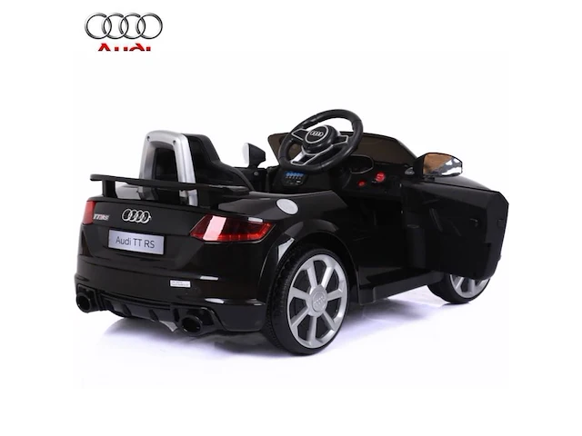 Audi r8 spyder elektrische kinderauto 12v - zwart - afbeelding 2 van  9