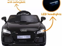 Audi r8 spyder elektrische kinderauto 12v - zwart - afbeelding 3 van  9