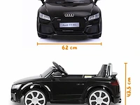 Audi r8 spyder elektrische kinderauto 12v - zwart - afbeelding 7 van  9