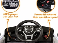 Audi tt rs elektrische kinderauto 12v - 1 tot 4 jaar - rubberen banden - zwart (kleine barst links achter) - afbeelding 5 van  5