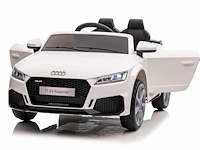 Audi tt rs elektrische kinderauto 12v - 1 tot 5 jaar - wit