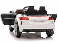 Audi tt rs elektrische kinderauto 12v - 1 tot 5 jaar - wit - afbeelding 2 van  3
