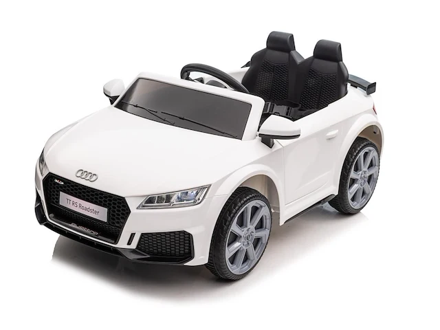 Audi tt rs elektrische kinderauto 12v - 1 tot 5 jaar - wit - afbeelding 3 van  3