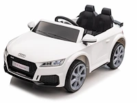 Audi tt rs elektrische kinderauto 12v - 1 tot 5 jaar - wit - afbeelding 3 van  3