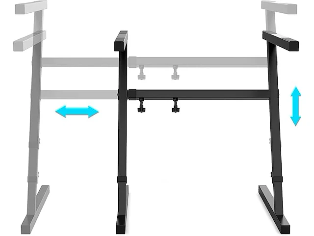 Audibax ks18 keyboardstandaard - afbeelding 3 van  4