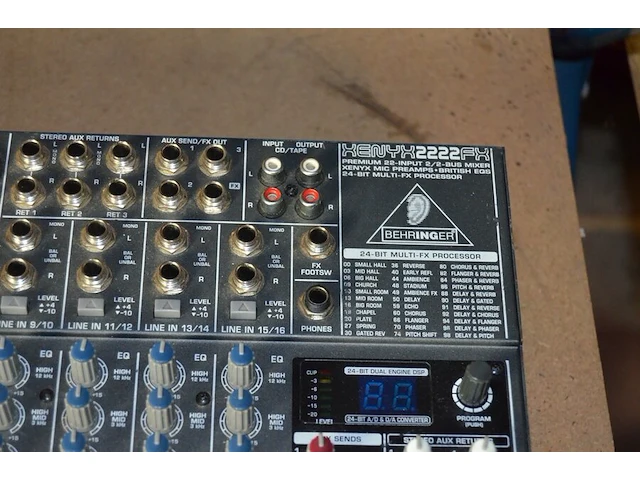 Audio mengpaneel behringer xenyx2222fx - afbeelding 4 van  6