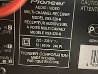 Audio/videospeler multichannel receiver pioneer - afbeelding 6 van  7