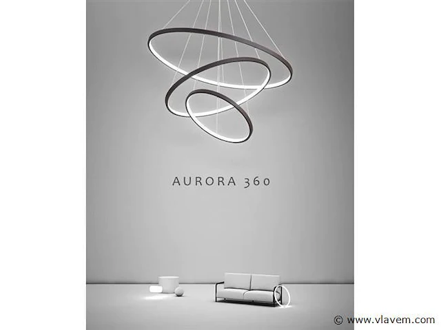 Aurora 360 design armatuur zwart - afbeelding 1 van  8