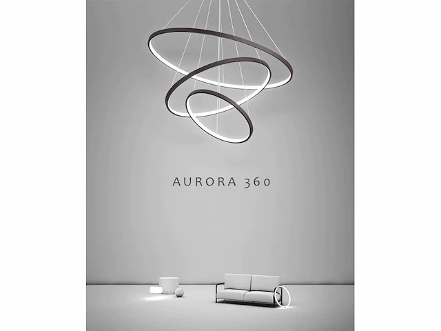 Aurora 360 design armatuur zwart - afbeelding 1 van  9