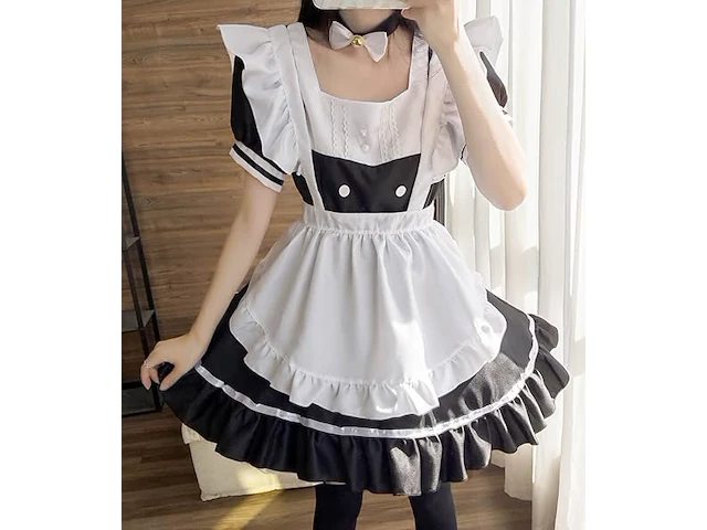 Aurueda maid dress cosplay-set - afbeelding 4 van  4