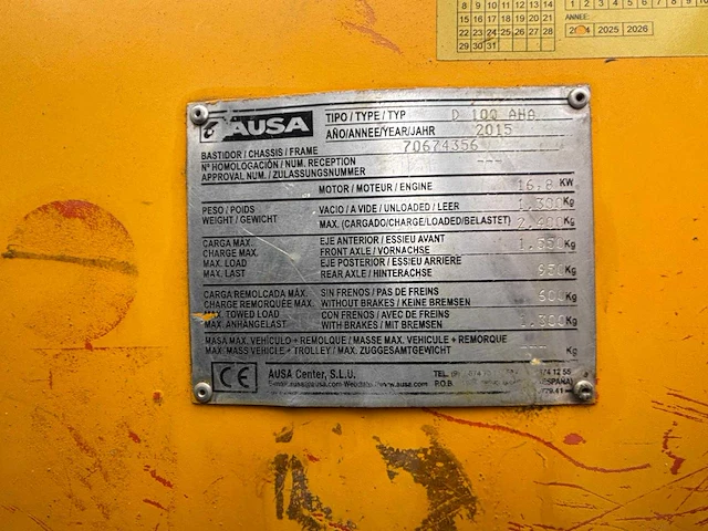 Ausa - 2015 - d 100 aha - dumper - afbeelding 14 van  21