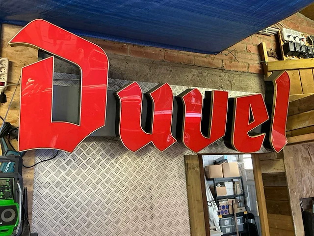 Authentiek duvel lichtreclamebord – xxl formaat - afbeelding 2 van  3