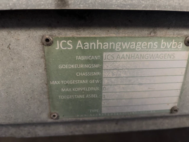 Auto aanhangwagen jcs - afbeelding 5 van  7