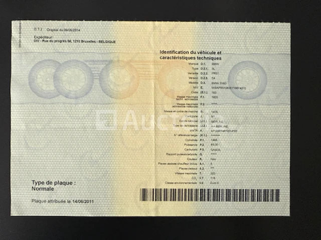 Auto bmw 316d (2014-212.866 km-vin:wbapr51080e719674) - afbeelding 10 van  23