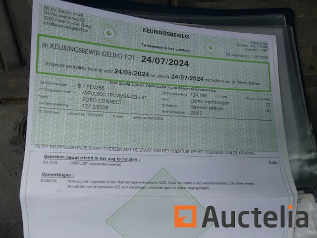 Auto ford connect lichte vrachtwagen (2008-136.067 km) - afbeelding 13 van  18
